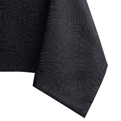 AmeliaHome tablecloth 140x300 cm Tablecloth Tablecloth Stain protection Lotus effect Washable Water repellent Ornament Gaia Black