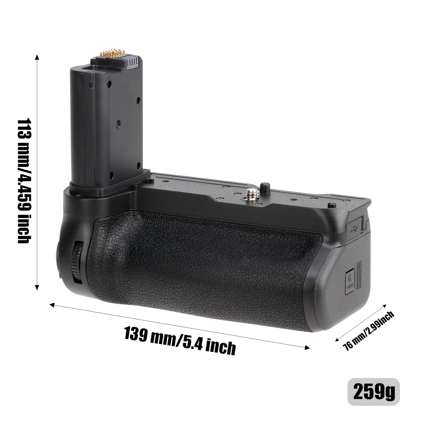 FOTGA Vertical Battery Grip Multi-Power Pack for Nikon Z8 camera, replaces MB-N12, supports up to two EN-EL15C batteries (batteries not included)