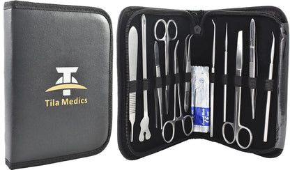 Dissection kit 22 pieces Dissecting tools for medical biology & veterinary students Anatomy lab Botany Animal frog etc Premium stainless steel.