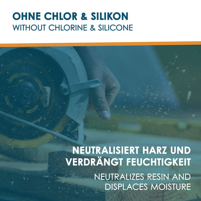INOX® - High-yield wood lubricant 4 x 5L | Wood lubricant for planer, milling machine & table saw | Lubricant for woodworking | silicone-free wood lubricant