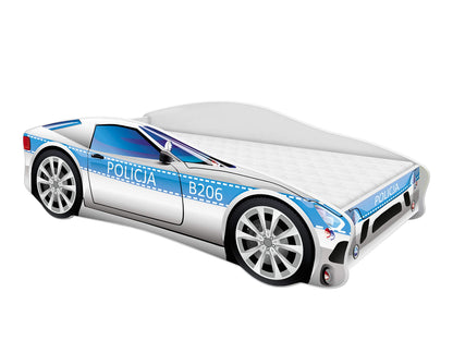 ACMA children's bed racing car junior with slatted frame and mattress 140x70 160x80 180x80 (140x70, 9)
