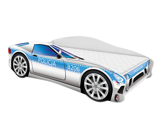 ACMA children's bed racing car junior with slatted frame and mattress 140x70 160x80 180x80 (140x70, 9)