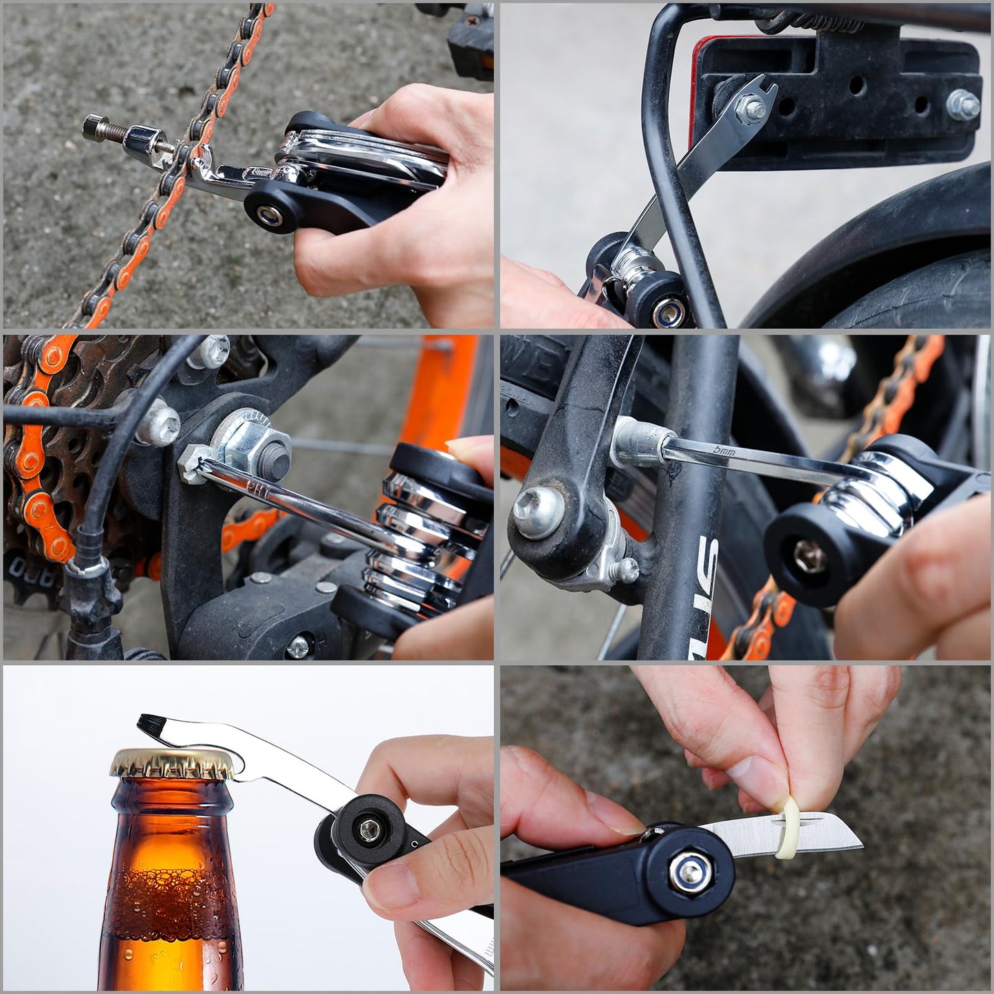 Worthfav bicycle repair kit for on the go, 17 in 1 bike tool set detachable, bike repair kit multitool saddle bag for bicycle accessories ebike kit mountain bike repair kit