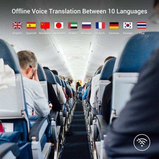 ANFIER Offline Language Translator [Latest AI Language Translator - W12] 144 languages and accents with 3.7-inch touchscreen Instant two-way translation