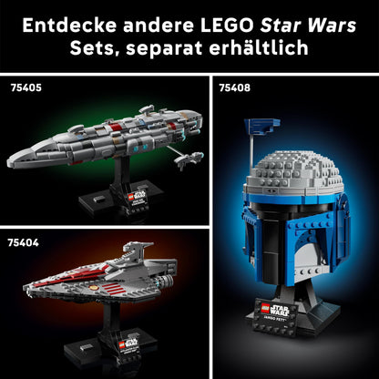 LEGO Star Wars 75407 Star Wars Logo Brick - Collectible building set for adults - Pop culture model - Display piece for office - Gift idea for adult and teen fans