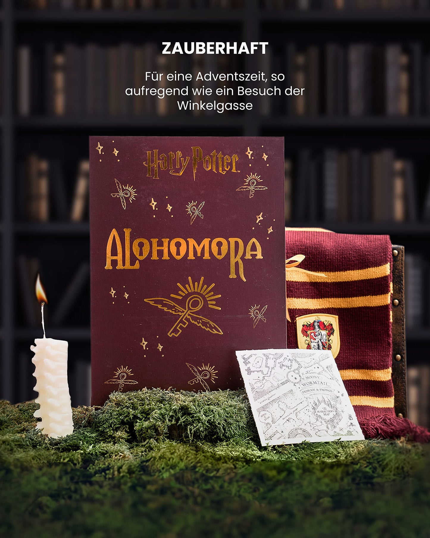 HARRY POTTER ® | Original Advent Calendar | 24 Pairs of Socks for Women | Christmas Calendar with Footies + Tall Socks | Size 35-41 | OEKO-TEX ®