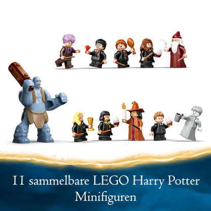 LEGO Harry Potter Hogwarts Castle: The Great Hall, wizard collectible toy with 11 minifigures including Hermione Granger, magical gift for boys and girls 76435