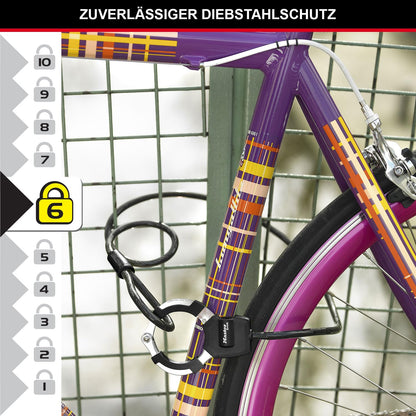 Master Lock Cable Lock with Key, 1m, Ideal for Scooters, Bikes, Strollers, Sports Equipment
