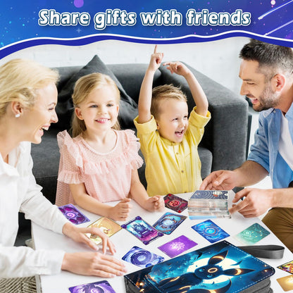 Card collecting album, Portable PU trading card album, 50 pages 900 card capacity card binder, Gifts for collectors and kids.