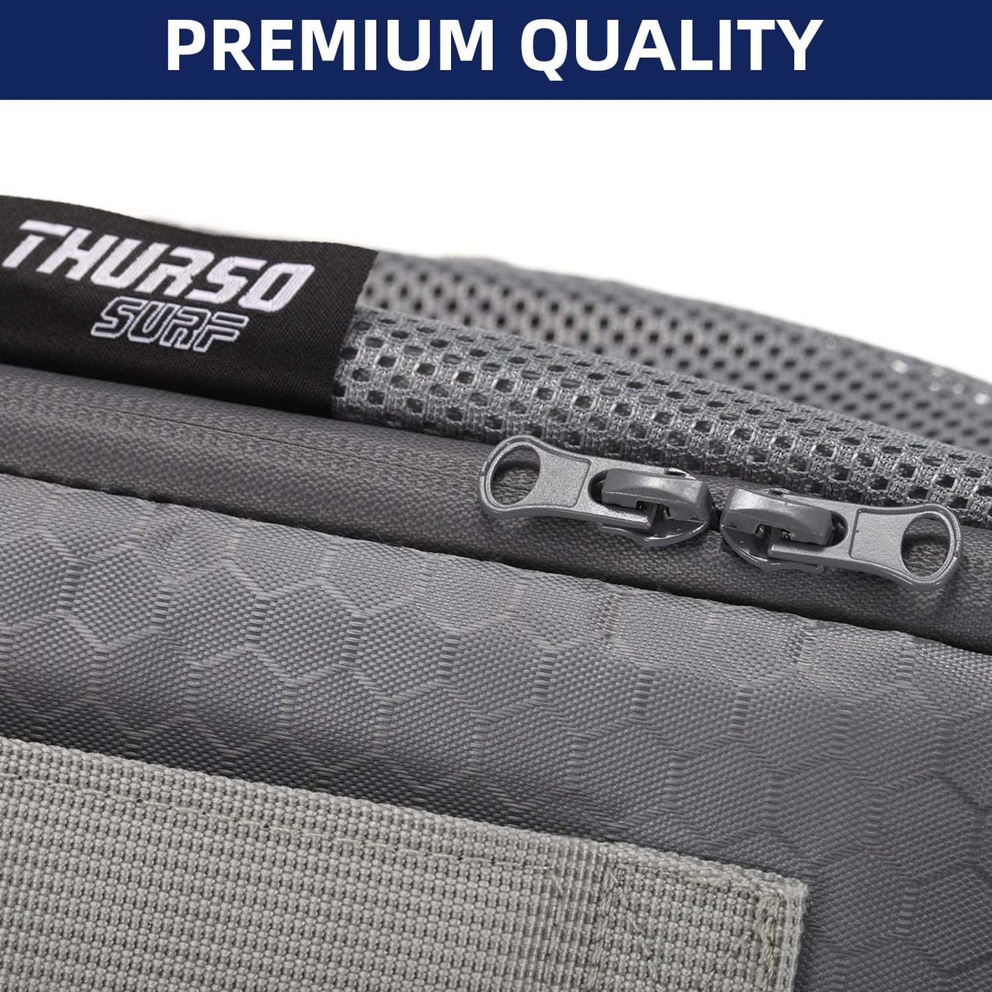 THURSO SURF Paddle Board Accessory Cooler Deck Bag for SUP Stand Up Paddleboard Mesh-Top Bag Insulated Waterproof Portable 10 Cans (Gray)