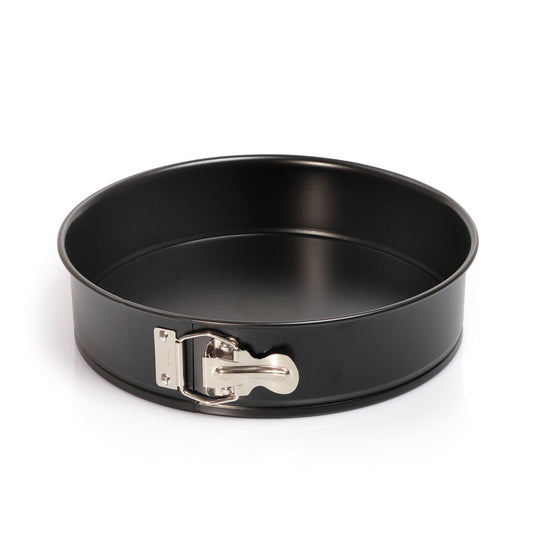 Original Kaiser Classic Springform 30 cm round, flat base, round baking pan with non-stick coating, leak-proof cake tin, black
