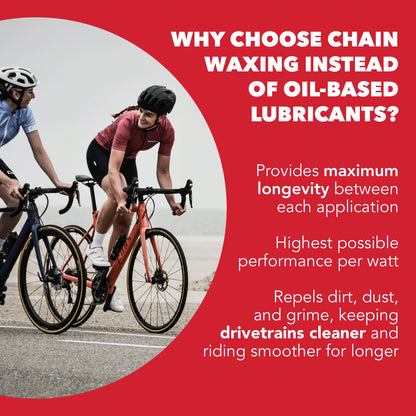 SILCA Secret Hot Melt bike chain wax | Wax lubricant in cooking bag for stovetop | Ceramic bike chain lubricant | Wax bike lubricant for thousands of clean kilometers