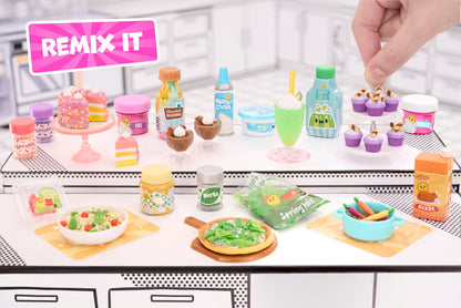 MGA's Miniverse Make It Mini Mega Buffet - Mini collectibles, DIY, resin crafting game, replica foods, for collectors + kids 8+, Not edible.