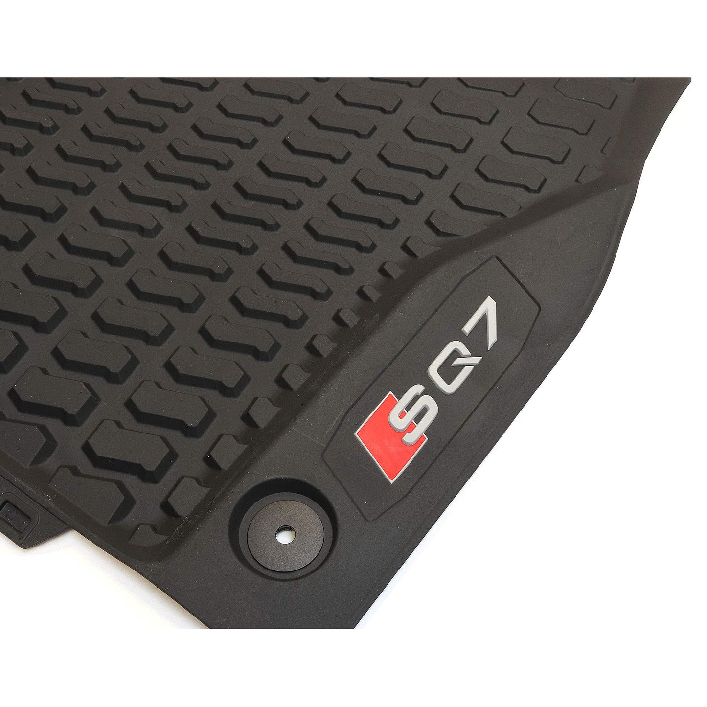 Audi 4M1061221B041 All-Weather Mats Premium Rubber Floor Mats Front, with SQ7 logo, Black