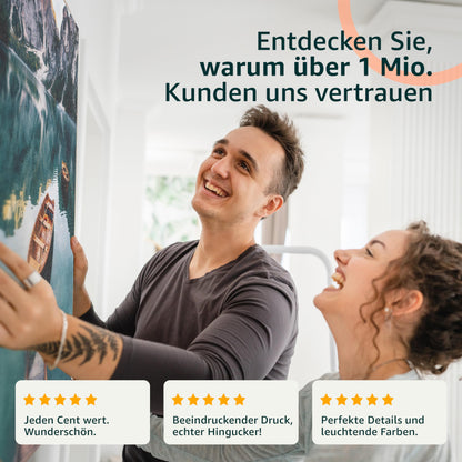 murando - Wall art XXL New York City 100x50 cm 5 pcs wall decor canvas pictures large wall decoration living room picture bedroom art prints - Skyline Brooklyn Bridge City Night Manhattan Grey 030211-51