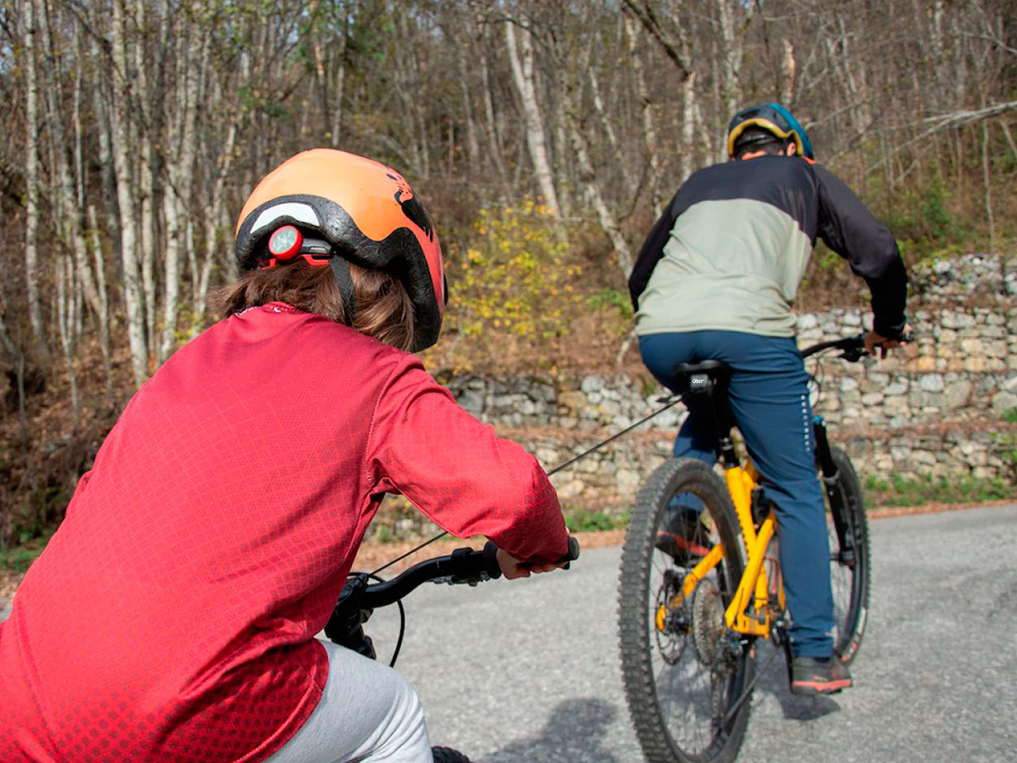 TRAX Pro towing system for bike/bike/E-bike.