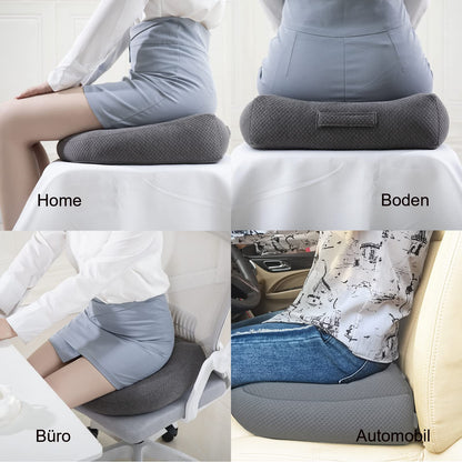 WYJHNL Ergonomic/Orthopedic Seat Cushion Pillow for Office Chair/Car, Seat Pad/Seat Pads/Seat Booster Adult Seat Booster for Butt, Back Pain, Floor, Chair 40x40cm Grey