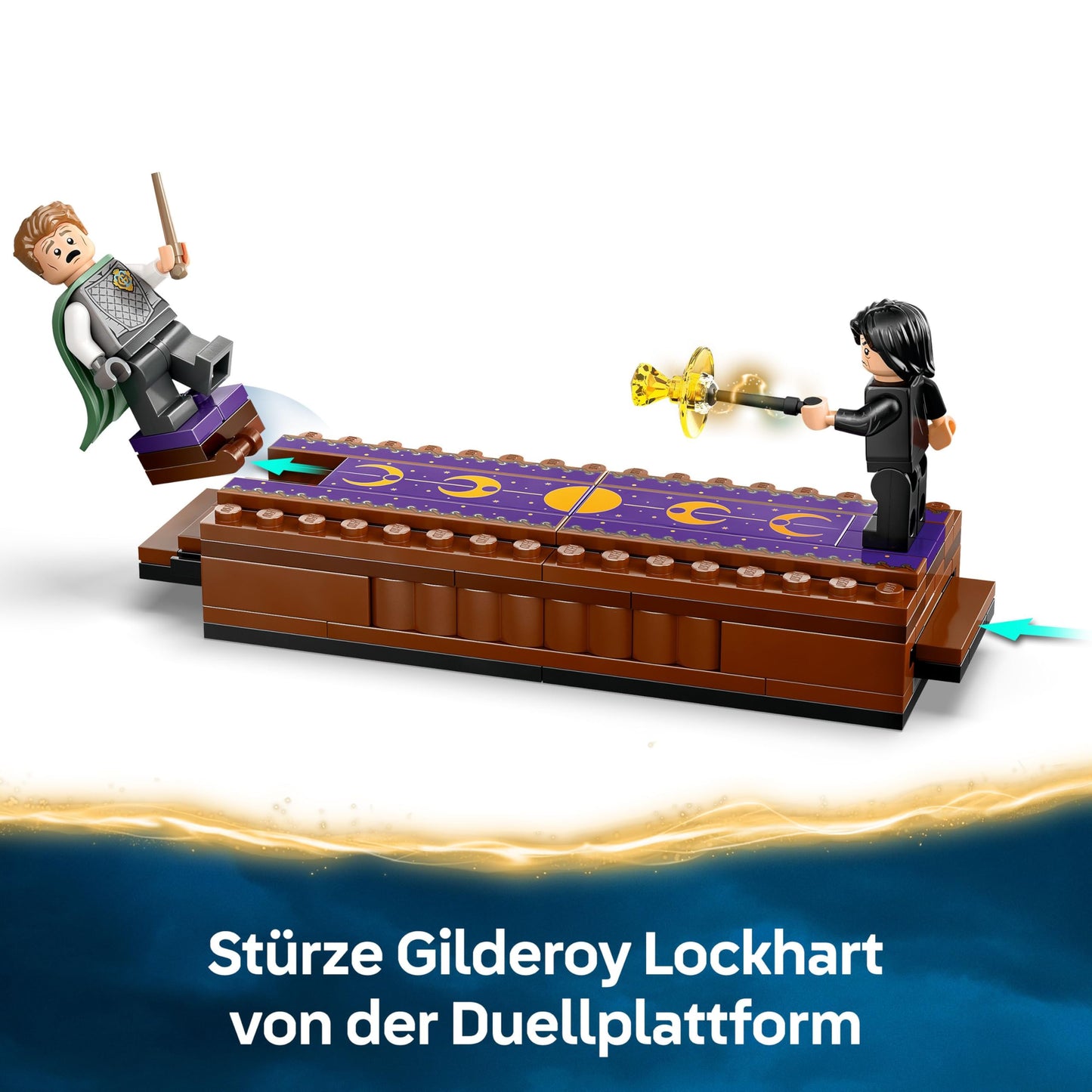 LEGO Harry Potter Hogwarts Castle: Dueling Club, building set with 4 minifigures including Draco Malfoy, Gilderoy Lockhart & Severus Snape, set with tumbling function for boys & girls ages 8+ 76441