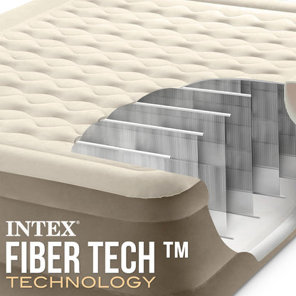 Intex 64428NP Airbed Ultra Plush Bed Queen 230V, Beige, 203 x 152 x 46 cm