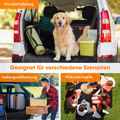 JOEJOY Car Boot Liner for Dogs with Side and Bumper Protection, Universal Waterproof Scratch-Resistant Boot Liner - Easy to Clean Dog Blanket for Car Boot