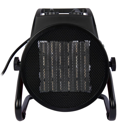Grafner Electric Turbo Heater Fan 5 kW, 400 volts, thermostat, 3 heat settings, powerful fan, ceramic PTC element, construction site electric heater tent heater electric fan heater.