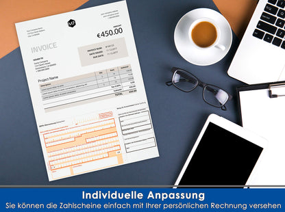 1000 transfer forms SEPA payment slip A4 bottom left 732111 quantity selectable