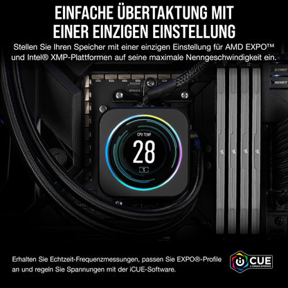 CORSAIR Vengeance DDR5 RAM 32GB (2x16GB) 6000MHz CL36-44-44-96 1.35V AMD Expo Intel XMP 3.0 Desktop Memory - Gray (CMK32GX5M2E6000Z36)