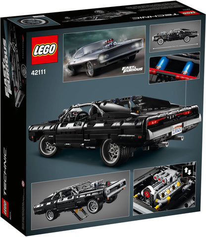 LEGO 42111 Technic Dom's Dodge Charger, Fast and Furious model car building set for boys, girls, men, and women. Iconic collector's set.