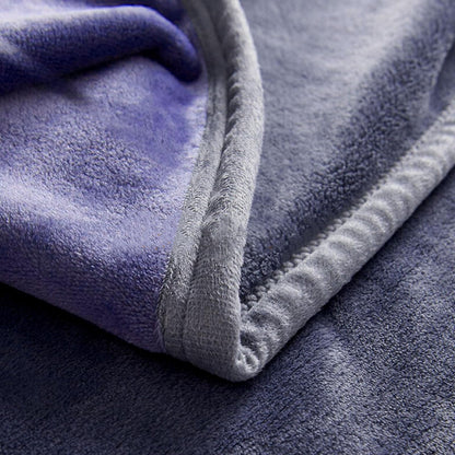 YISURE waterproof blanket Grey 200x150 cm for adults, Washable Grey and Purple Blankets for Sofa Couples Intimacy, Queen Size Reversible Leak-Proof Protective Cover Couch-Bed Cover