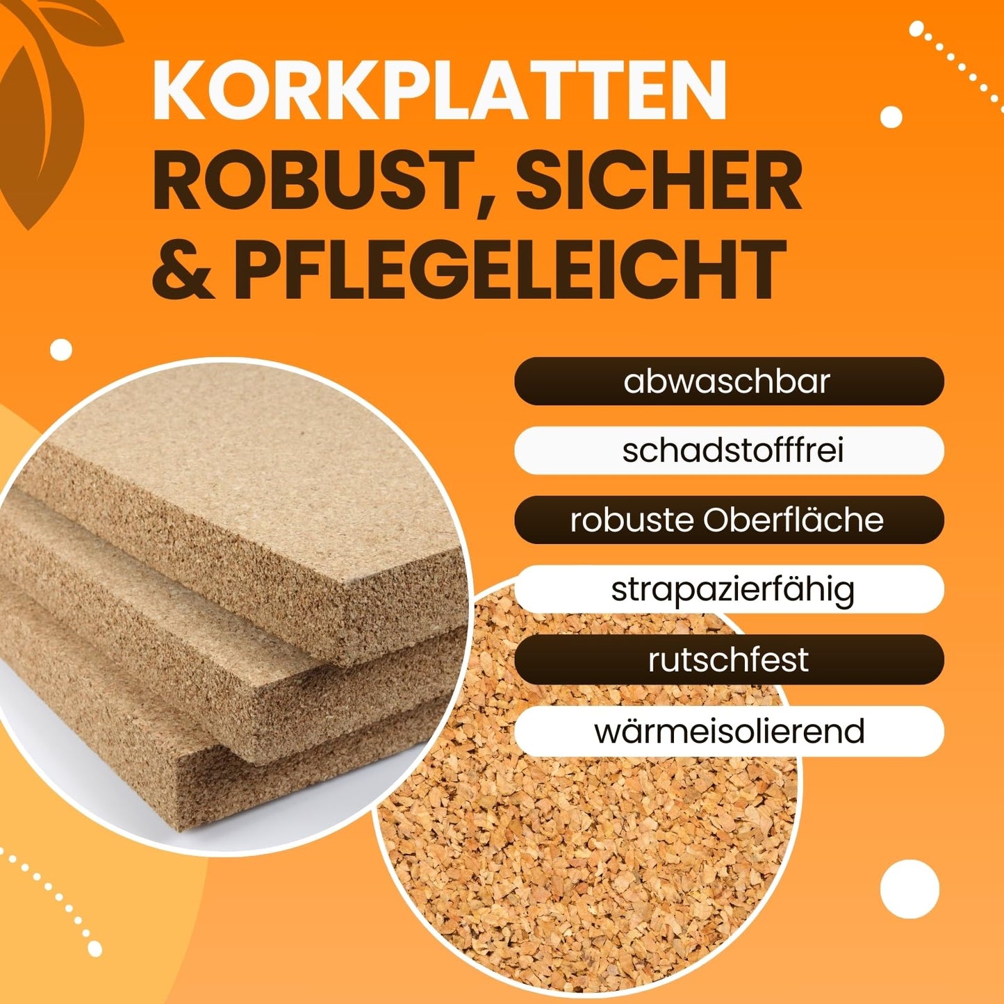 Cork board 100x50cm 30mm thick I Natural cork board for pin board, wall decoration or soundproofing I Environmentally friendly DIY project material for crafting & model making.