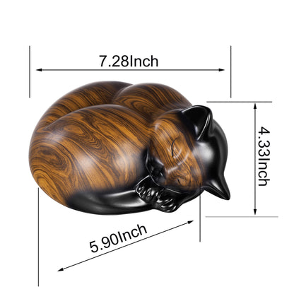 Kriss Art Pet Urns, Sleeping Resin Cremation Cat Urn, Cat Urns for Ashes, Small Pet Urn...