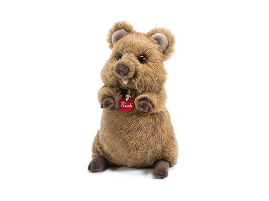 Trudi Quokka Arturo Quokka Plush Mascot, Christmas and Birthday Gift. | 18x30x18cm Size M | Exotic Tropical Animals | Model 27145