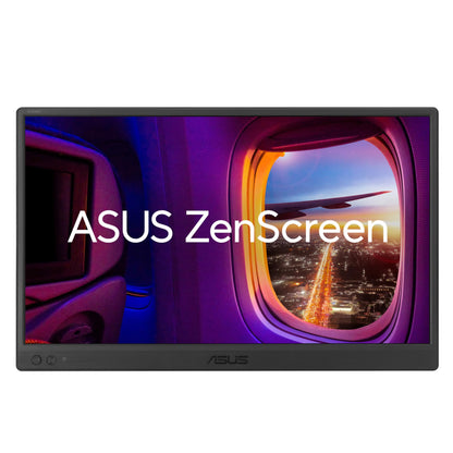ASUS ZenScreen MB169CK - 15.6" portable USB monitor - Full HD 1920x1080, Dual Type-C, Mini HDMI, Auto-rotation, lightweight design, 360° kickstand, ZenScreen Sleeve - IPS panel, 16:9, anti-glare.