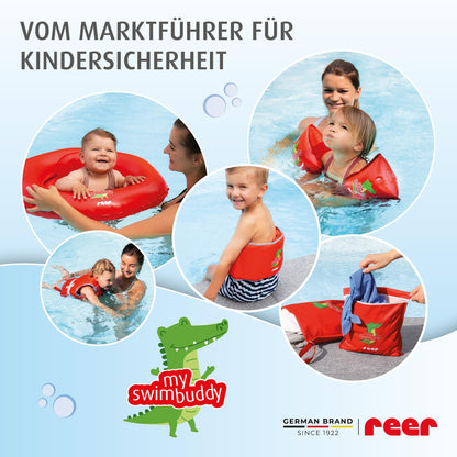 reer myswimbuddy swimming belt | flotation device for children and toddlers | adjustable for a secure fit | helps kids learn to swim safely | for 15-30kg