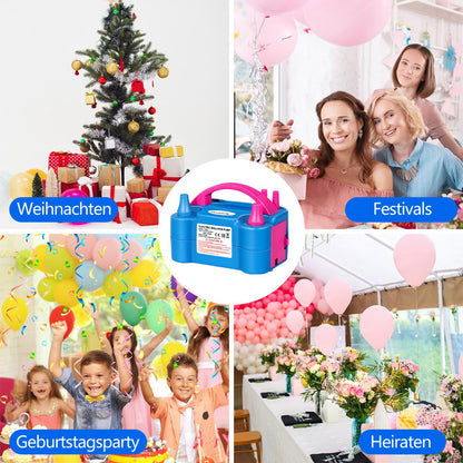 Electric Balloon Pump Quiet, 600W Electric Balloon Pump, Intelligent 2 Mode Electric Balloon Pump, Portable Pump for Balloons, Balloon Pump for Party, Wedding, Christmas