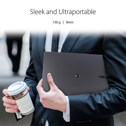 ASUS ZenScreen MB16AH - 15.6 inch portable USB monitor - Full HD 1920x1080, Type-C, Micro HDMI, auto-rotation, lightweight design, Smartcase, tripod stand - IPS panel, 16:9, anti-glare