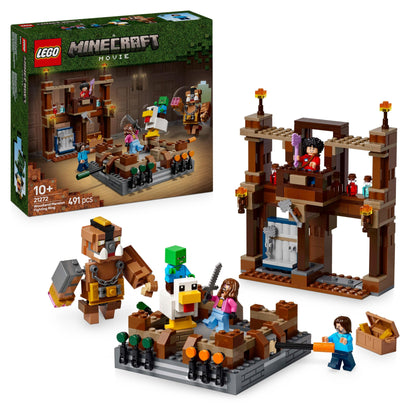 LEGO Minecraft Forest House with Boxing Ring - Interactive gaming toy - Baby-Zombie, Steve, Garret, and Henry minifigures - Gamer gift for boys, girls, and video game fans ages 10 and up - 21272