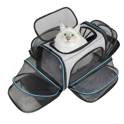 BERTASCHE Transport bag for cats Small dogs Foldable Cat carrier Transport box for plane Car Travel