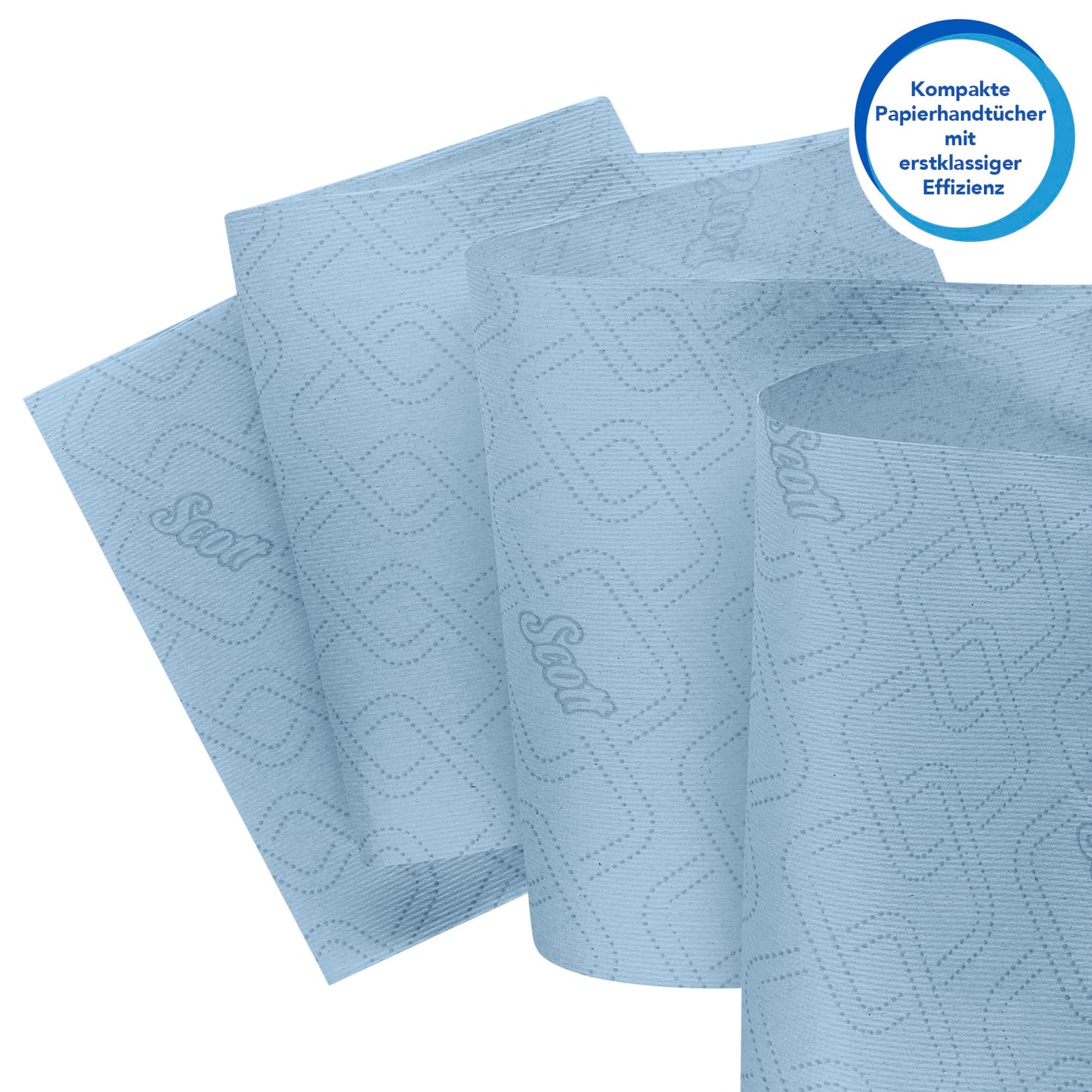 Scott Essential Slimroll 6696 Roll Paper Towels, 1-ply blue paper towels, made with EU Ecolabel-certified paper, 6 rolls x 190m (total 1,140m).