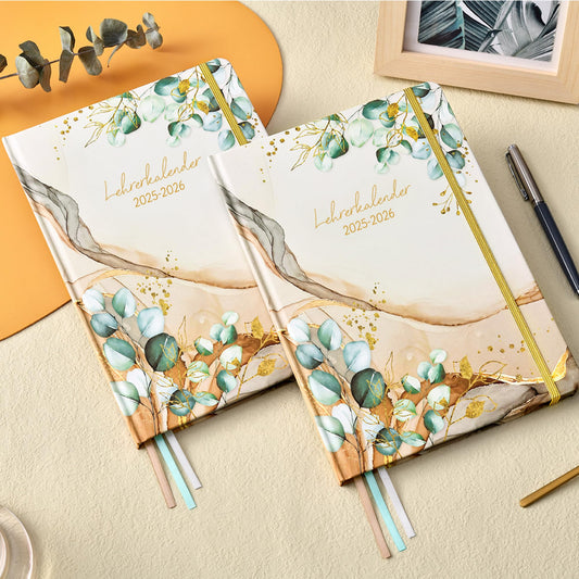 Teacher planner 2025 2026, teacher planner 2025 2026 a5 from August 2025 to July 2026, school planner 2025 2026 for teachers, 17.5 x 25 cm, hardcover teacher planner, slip pocket