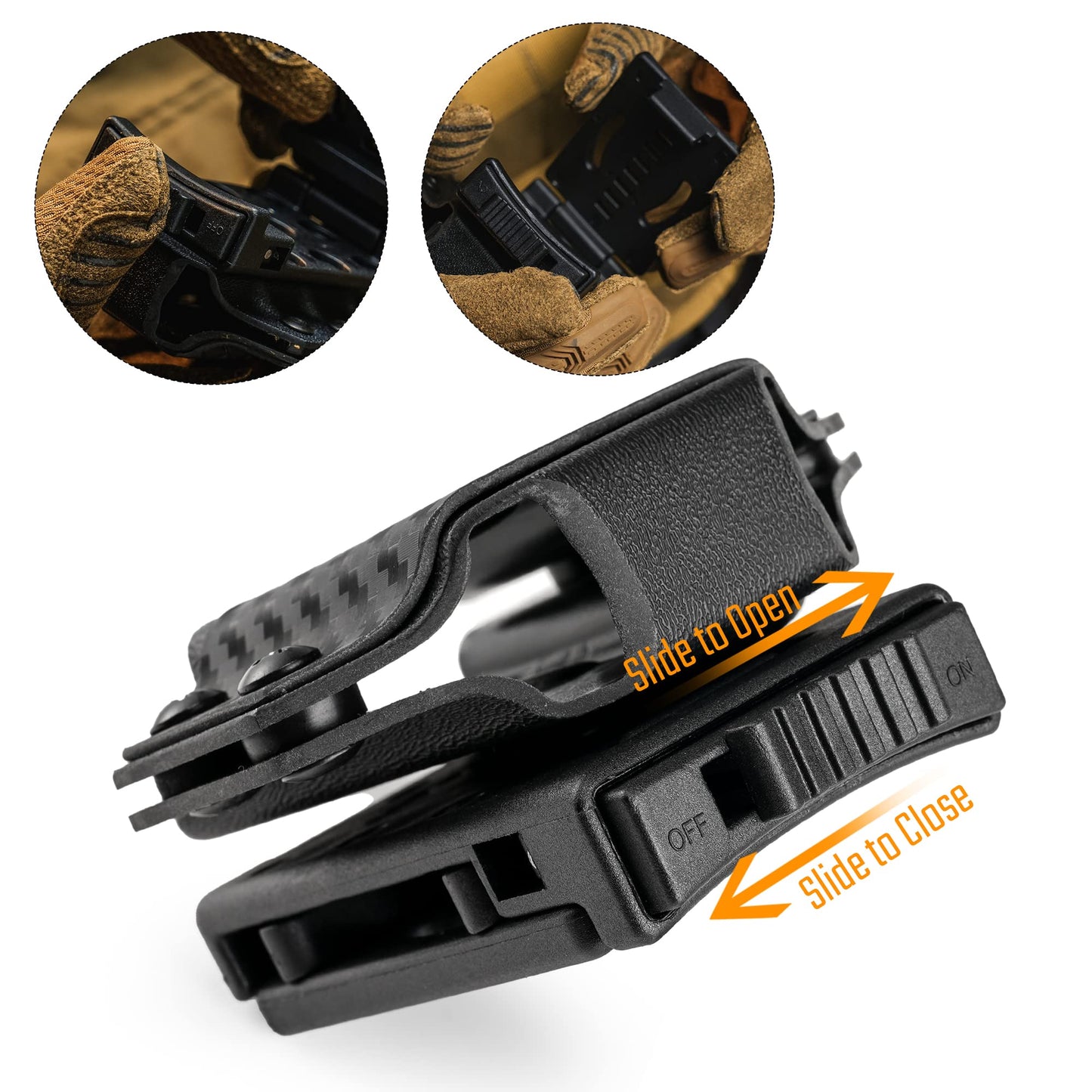 TACTICAL GEEK TX1 Multitool Sheath, EDC Multi-Tool Sheath Holder Holster, Adjustable Sheath with Back Clip for Belt, Multi-Tool Not Included, Black Carbon Fiber Pattern