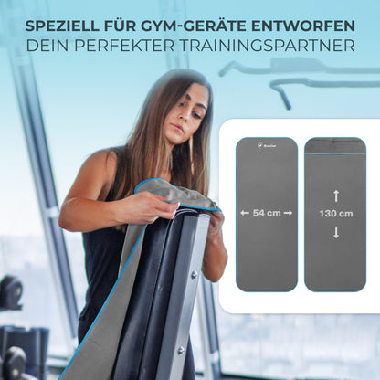 NirvanaShape Fitness Towel | Made of strong microfiber with magnet clip, stylish & functional | Ultra-absorbent & compact | Your perfect gym towel for fitness studio
