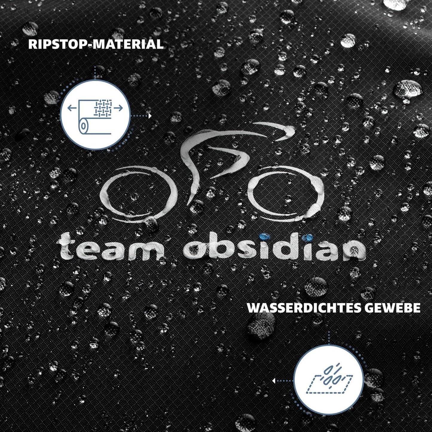 TeamObsidian bike shed weatherproof - bike cover waterproof - 300D bike garage outdoor - 1 to 3 bikes - bike tarp bike cover - bike protection cover on the go
