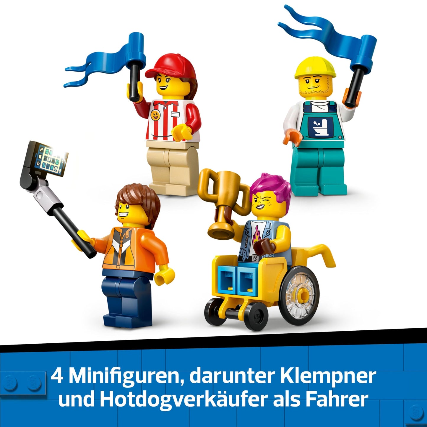 LEGO City No Limits: Soapbox Racing with Ramp - Building Toy for Boys and Girls 6+ - Set with 2 Soapboxes & 4 Race Driver Minifigures - Gift Idea for Kids 60460