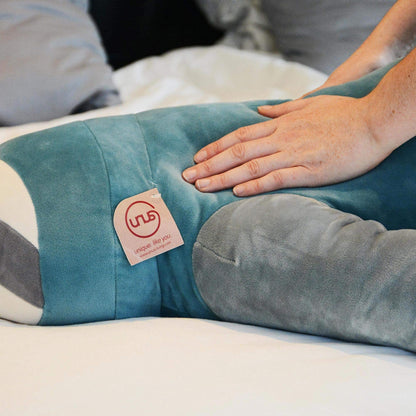 UNUS Sloth Plush Pillow, 50 cm, Turquoise, Side Sleeper Pillow soft and fluffy, Nursing Pillow, Pregnancy Pillow