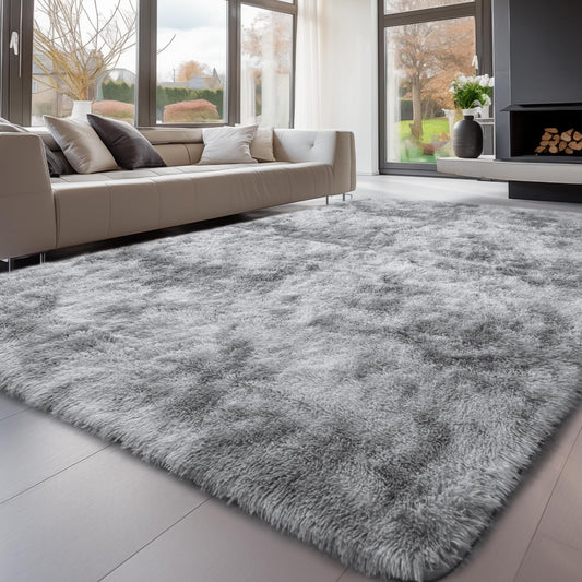 Sour Lemon high-pile carpet gray carpet living room   160x230 Washable non-slip Extra Large Carpets Bedroom Fluffy Modern Rugs Mat Rugs for Bedroom Nursery