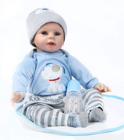 ZIYIUI Reborn Baby 22 inch 55cm Realistic Doll made of Soft Silicone Vinyl - Handmade, Looks like a real baby.
