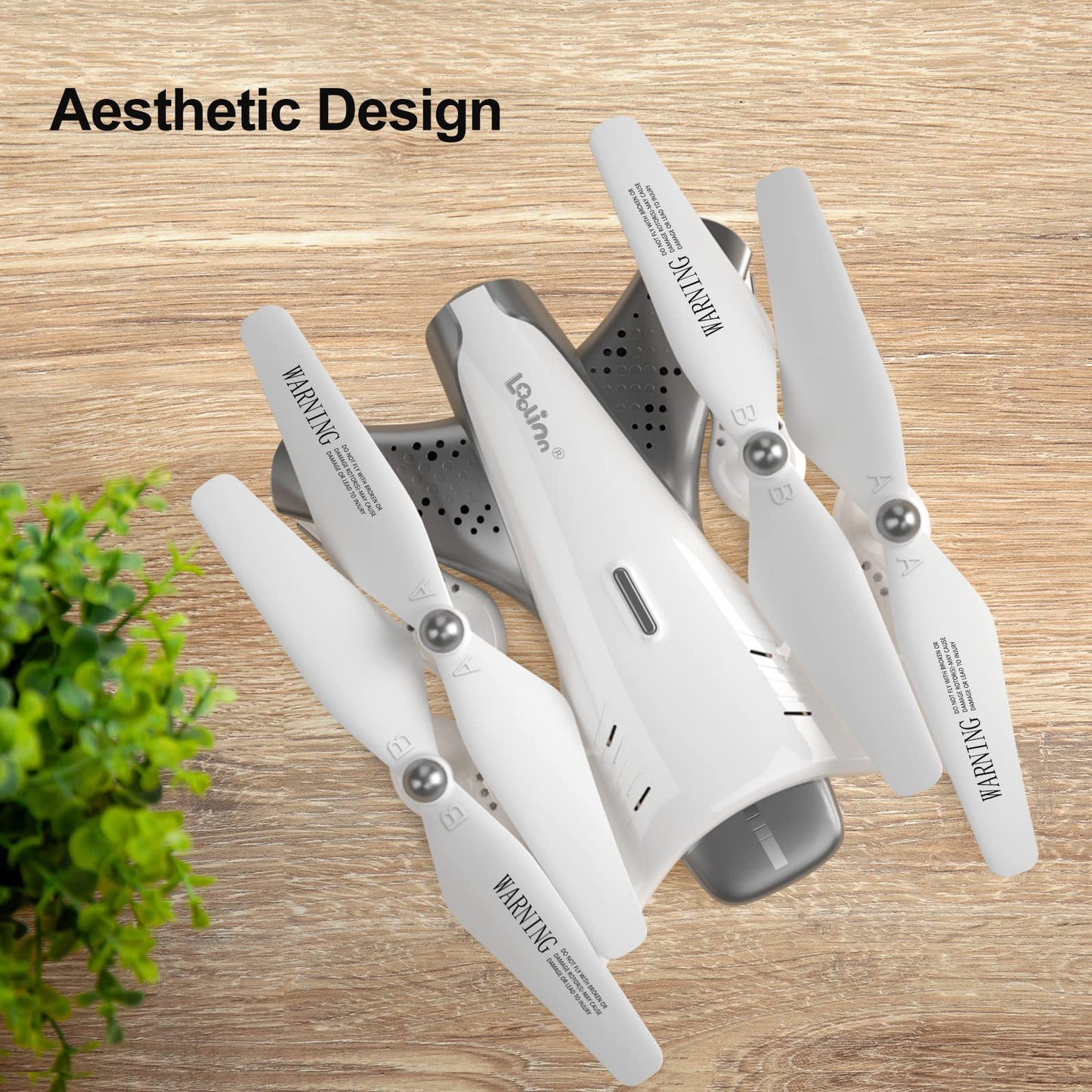 Loolinn | Drone with Optical Flow Positioning Technology - 40 minutes of long flight time/Very stable flight - Quadcopter drones with HD camera for children as a gift