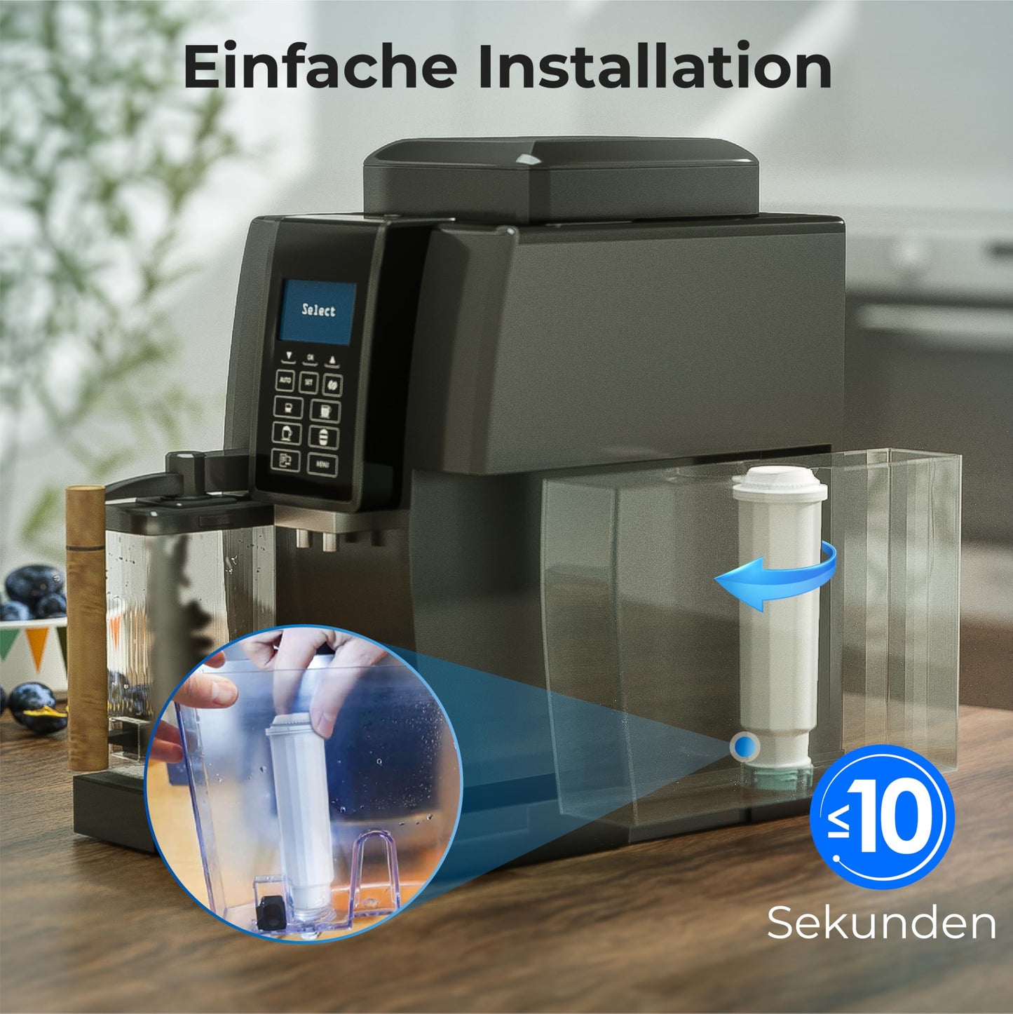 Waterdrop coffee filter cartridge, replacement for Melitta® water filter, F088 Krups® water filter, Nivona®, compatible with Krups® EA829S, Jura®, Melitta® Barista TS and more, TÜV SÜD certified (4)