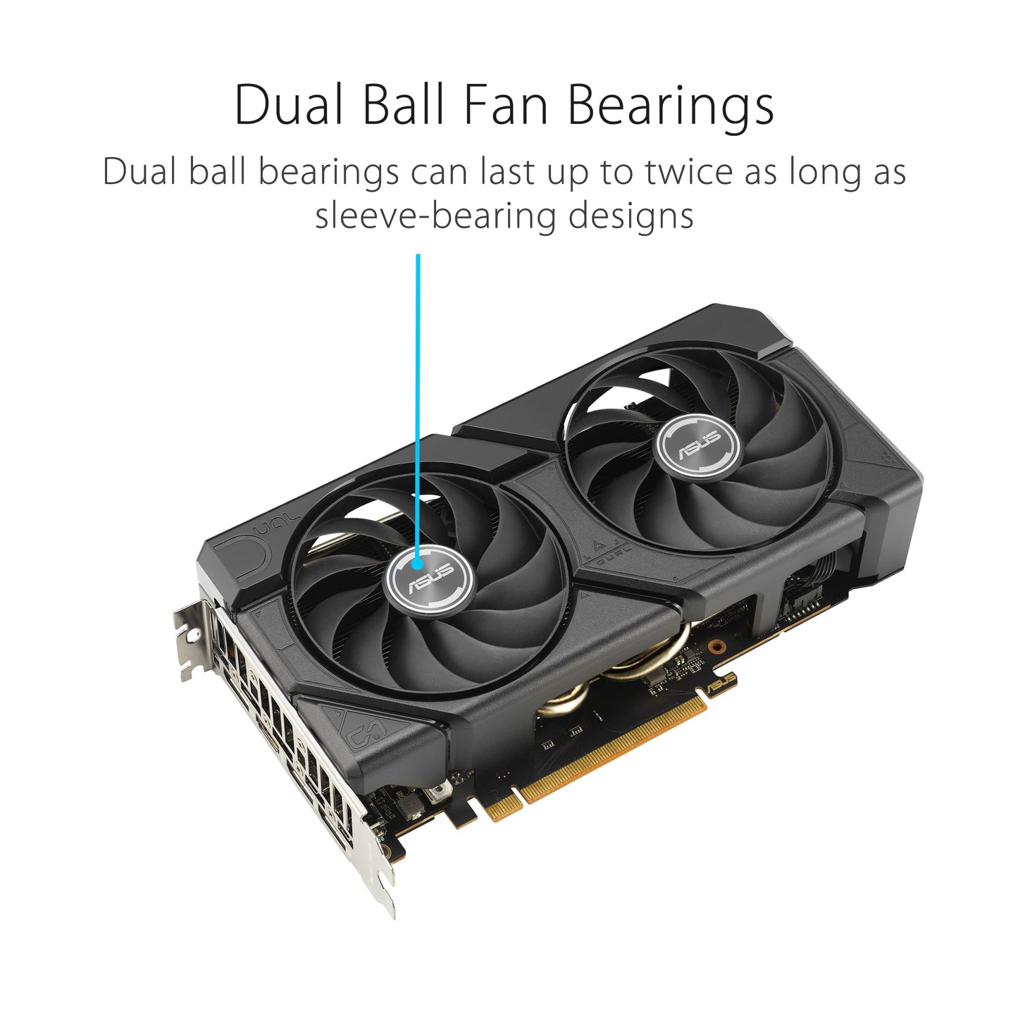 ASUS Dual Radeon RX 7600 EVO OC Edition 8GB GDDR6 Gaming Graphics Card (AMD Radeon RX7600, PCIe 4.0, 1x HDMI 2.1, 3x DisplayPort 1.4a, DUAL-RX7600-O8G-EVO)
